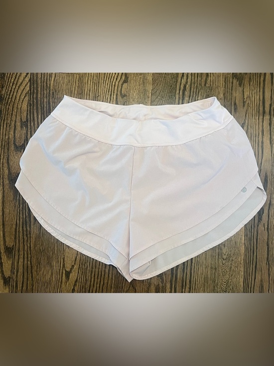 Apana Pants - Apana Soft Pink Women's Athletic Shorts with Layered Hem